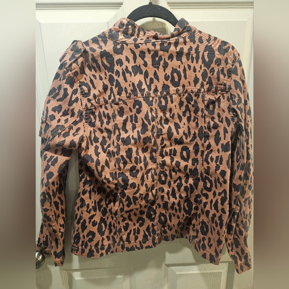 Kensie Leopard Print Utility Jacket - image 4
